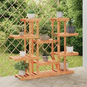 Soporte para flores de madera maciza abeto 110x25x110,5 cm de vidaXL, Soportes para macetas - Ref: Foro24-362858, Precio: 68,...