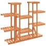 Soporte para flores de madera maciza abeto 110x25x110,5 cm de vidaXL, Soportes para macetas - Ref: Foro24-362858, Precio: 62,...