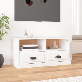 Mueble para TV madera contrachapada blanco 93x35,5x45 cm en Muebles TV | Comprar online en Foru.es