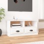 Mueble para TV madera contrachapada blanco 93x35,5x45 cm en Muebles TV | Comprar online en Foru.es