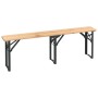 Mesa y bancos plegables de bar 3 piezas madera maciza de abeto de vidaXL, Conjuntos de jardín - Ref: Foro24-363113, Precio: 2...