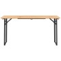 Mesa y bancos plegables de bar 3 piezas madera maciza de abeto de vidaXL, Conjuntos de jardín - Ref: Foro24-363113, Precio: 2...