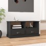 Mueble para TV madera contrachapada negro 93x35,5x45 cm en Muebles TV | Comprar online en Foru.es