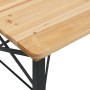 Mesa y bancos plegables de bar 3 piezas madera maciza de abeto de vidaXL, Conjuntos de jardín - Ref: Foro24-363113, Precio: 2...