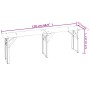 Mesa y bancos plegables de bar 3 piezas madera maciza de abeto de vidaXL, Conjuntos de jardín - Ref: Foro24-363113, Precio: 2...