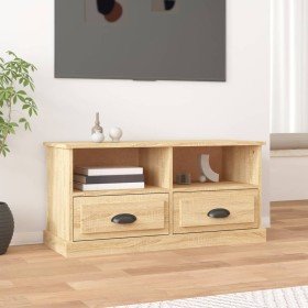 Mueble para TV madera contrachapada roble Sonoma 93x35,5x45 cm en Muebles TV | Comprar online en Foru.es