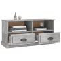 Mueble de TV madera contrachapada gris hormigón 93x35,5x45 cm en Muebles TV | Comprar online en Foru.es