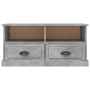 Mueble de TV madera contrachapada gris hormigón 93x35,5x45 cm en Muebles TV | Comprar online en Foru.es