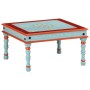 Mesa de centro madera maciza de mango azul pintada a mano de vidaXL, Mesas de centro - Ref: Foro24-353763, Precio: 68,49 €, D...
