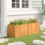 Arriate de madera maciza de teca 150x50x50 cm de vidaXL, Maceteros y jardineras - Ref: Foro24-362663, Precio: 205,03 €, Descu...