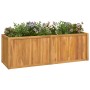 Arriate de madera maciza de teca 150x50x50 cm de vidaXL, Maceteros y jardineras - Ref: Foro24-362663, Precio: 205,03 €, Descu...