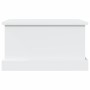 Caja de almacenaje de madera de ingeniería blanca 50x30x28 cm en Baúles de almacenamiento | Comprar online en Foru.es