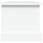 Caja de almacenaje de madera de ingeniería blanca 50x30x28 cm en Baúles de almacenamiento | Comprar online en Foru.es
