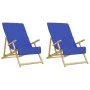 Toallas de playa 2 uds tela azul klein 400 g/m² 60x135 cm de vidaXL, Toallas de playa - Ref: Foro24-362677, Precio: 21,26 €, ...