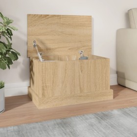 Caja de almacenaje roble Sonoma 50x30x28 cm madera de ingeniería en Baúles de almacenamiento | Comprar online en Foru.es