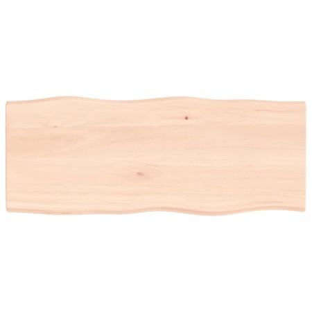 Tablero de mesa madera maciza roble borde natural 100x40x2 cm de vidaXL, Tableros para mesas - Ref: Foro24-363881, Precio: 45...