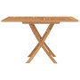 Mesa de jardín plegable madera maciza de teca 110x110x75 cm de vidaXL, Mesas de jardín - Ref: Foro24-362616, Precio: 143,65 €...