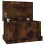 Baúl almacenaje madera contrachapada roble ahumado 50x30x28 cm en Baúles de almacenamiento | Comprar online en Foru.es