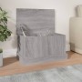 Baúl almacenaje madera contrachapada gris sonoma 50x30x28 cm en Baúles de almacenamiento | Comprar online en Foru.es