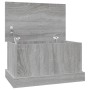Baúl almacenaje madera contrachapada gris sonoma 50x30x28 cm en Baúles de almacenamiento | Comprar online en Foru.es