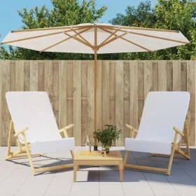 Toallas de playa 2 uds tela blanco 400 g/m² 60x135 cm de vidaXL, Toallas de playa - Ref: Foro24-362669, Precio: 20,93 €, Desc...