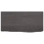 Estante pared madera roble tratada marrón oscuro 60x30x(2-6) cm de vidaXL, Estantes y estanterías - Ref: Foro24-363766, Preci...