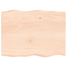 Tablero de mesa madera maciza borde natural 80x60x(2-4) cm de vidaXL, Tableros para mesas - Ref: Foro24-363879, Precio: 69,67...