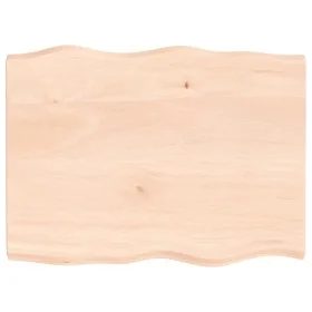 Tablero de mesa madera maciza borde natural 80x60x(2-4) cm de vidaXL, Tableros para mesas - Ref: Foro24-363879, Precio: 68,89...