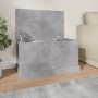 Baúl almacenaje madera contrachapada gris hormigón 70x40x38 cm en Baúles de almacenamiento | Comprar online en Foru.es