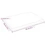 Tablero de mesa madera maciza borde natural 80x60x(2-4) cm de vidaXL, Tableros para mesas - Ref: Foro24-363879, Precio: 68,89...