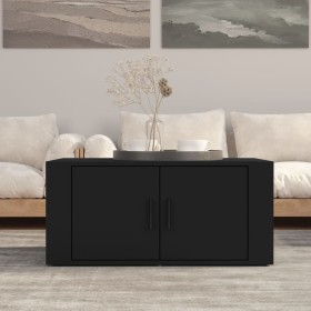Mesa de centro madera contrachapada negro 80x50x36 cm en Mesas de centro | Comprar online en Foru.es