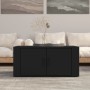 Mesa de centro madera contrachapada negro 80x50x36 cm en Mesas de centro | Comprar online en Foru.es