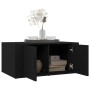 Mesa de centro madera contrachapada negro 80x50x36 cm en Mesas de centro | Comprar online en Foru.es