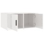 Mesa de centro madera contrachapada blanco brillo 80x50x36 cm en Mesas de centro | Comprar online en Foru.es