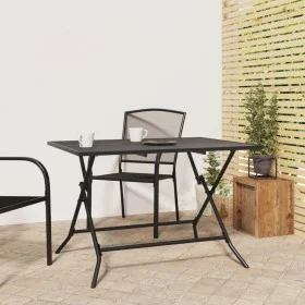 Mesa de jardín plegable malla acero gris antracita 110x80x72 cm de vidaXL, Mesas de jardín - Ref: Foro24-362749, Precio: 128,...