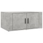 Mesa de centro madera contrachapada gris hormigón 80x50x36 cm en Mesas de centro | Comprar online en Foru.es