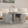 Mesa de centro madera contrachapada gris hormigón 80x50x36 cm en Mesas de centro | Comprar online en Foru.es