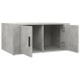 Mesa de centro madera contrachapada gris hormigón 80x50x36 cm en Mesas de centro | Comprar online en Foru.es