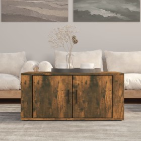 Mesa de centro madera contrachapada roble ahumado 80x50x36 cm en Mesas de centro | Comprar online en Foru.es