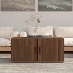 Mesa de centro madera contrachapada roble marrón 80x50x36 cm en Mesas de centro | Comprar online en Foru.es