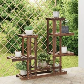 Solid fir wood flower stand 95x25x96 cm by vidaXL, Pot stands - Ref: Foro24-362861, Price: 53,92 €, Discount: %