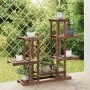 Soporte para flores madera maciza abeto 95x25x96 cm de vidaXL, Soportes para macetas - Ref: Foro24-362861, Precio: 53,92 €, D...