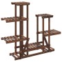 Soporte para flores madera maciza abeto 95x25x96 cm de vidaXL, Soportes para macetas - Ref: Foro24-362861, Precio: 51,96 €, D...