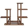 Soporte para flores madera maciza abeto 95x25x96 cm de vidaXL, Soportes para macetas - Ref: Foro24-362861, Precio: 53,92 €, D...