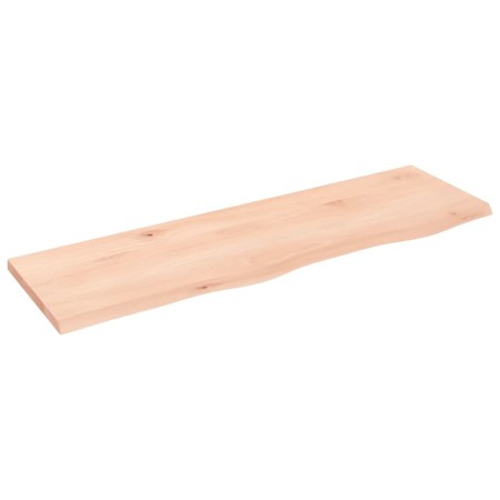 Estante de pared madera maciza de roble sin tratar 100x30x2 cm de vidaXL, Estantes y estanterías - Ref: Foro24-363560, Precio...