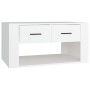 Mesa de centro madera contrachapada blanca 80x50x40 cm en Mesas de centro | Comprar online en Foru.es