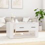 Mesa de centro madera contrachapada blanca 80x50x40 cm en Mesas de centro | Comprar online en Foru.es