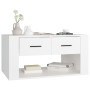 Mesa de centro madera contrachapada blanca 80x50x40 cm en Mesas de centro | Comprar online en Foru.es