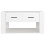 Mesa de centro madera contrachapada blanca 80x50x40 cm en Mesas de centro | Comprar online en Foru.es