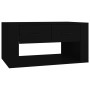 Mesa de centro madera contrachapada negro 80x50x40 cm en Mesas de centro | Comprar online en Foru.es